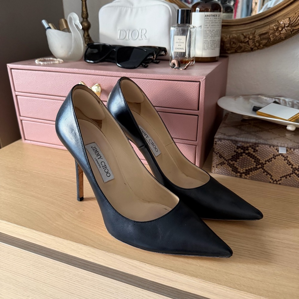 Jimmy Choo Romy 100mm Black Stiletto Pumps